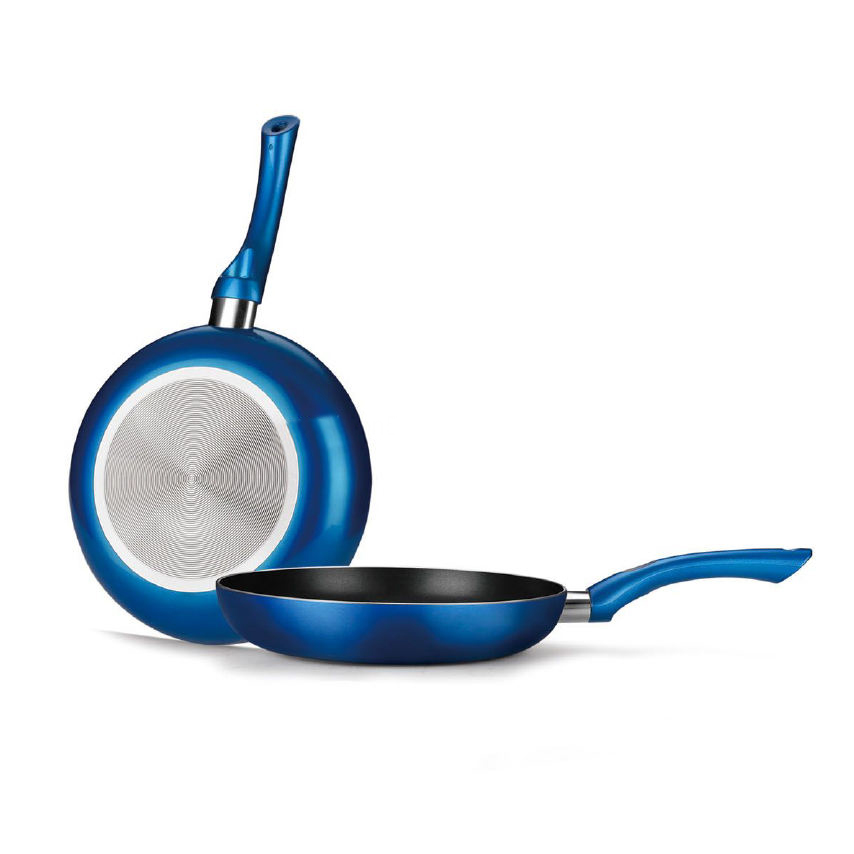 Frypan Set Wajan Penggorengan Keramik Anti Lengket 24Cm dan 28Cm untuk Dapur, Masakan Rumah, dan Berkemah Di Luar Ruangan