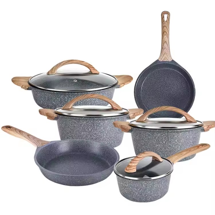 Set Peralatan Masak Anti Lengket Panci dan Wajan Dapur Modern