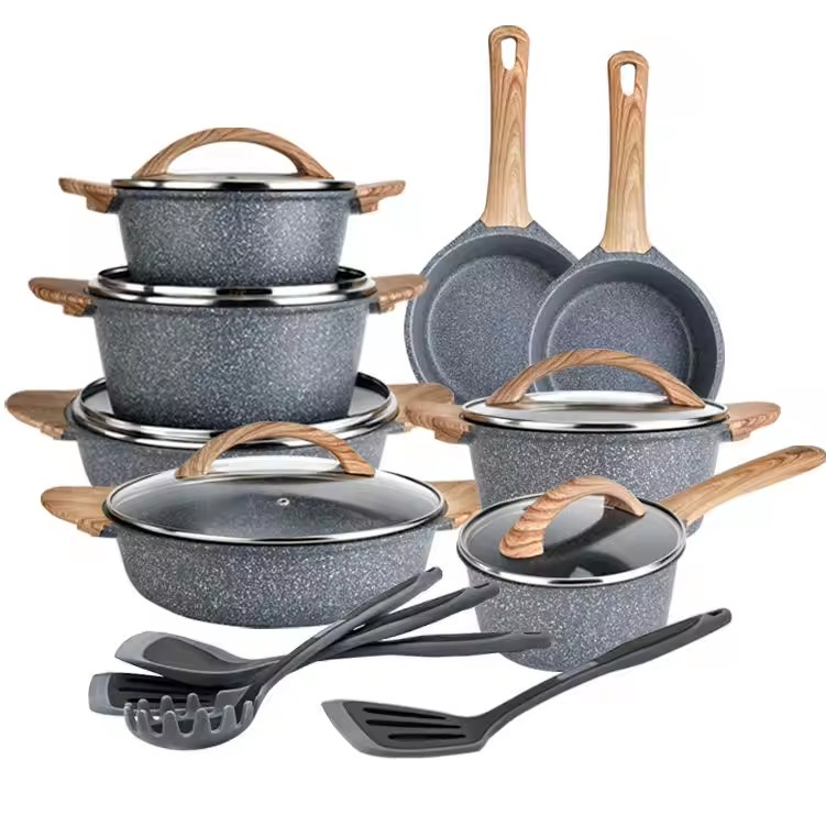Set Peralatan Masak Baja Karbon Anti Lengket