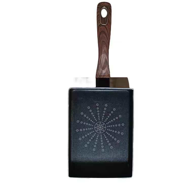 Set Besar Peralatan Masak Wajan Goreng Baja Anti Lengket dengan Tutup