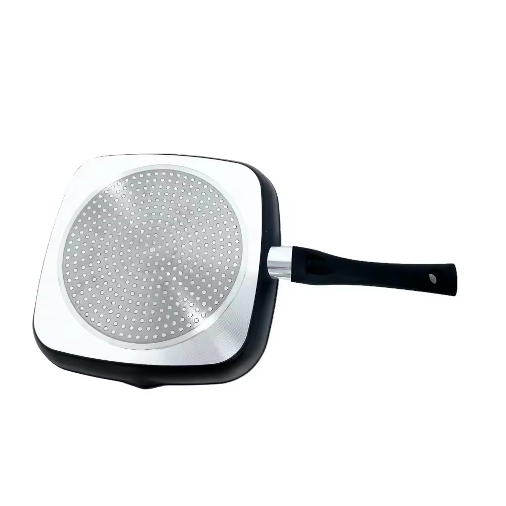 Peralatan Masak Wajan Penggorengan Lapisan Granit Luar Ruangan Panci Panggangan Bbq Persegi