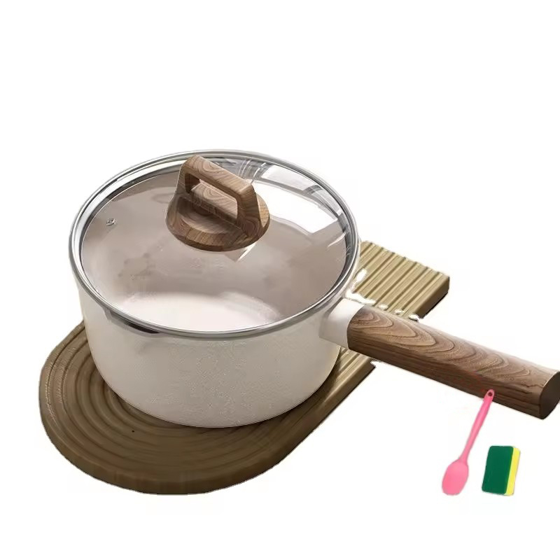 Panci Pelajar Asrama Batu Beras Gandum Panci Bayi Pengangkat Panci Mie Instan Susu Panas Anti Lengket Rumah Tangga Bayi