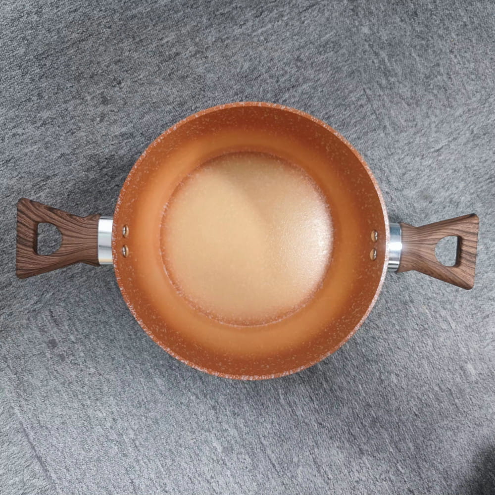 Logo yang disesuaikan 24/26/28cm anti perekat keramik penghangat makanan anti-lengket casserole hot pot rumah