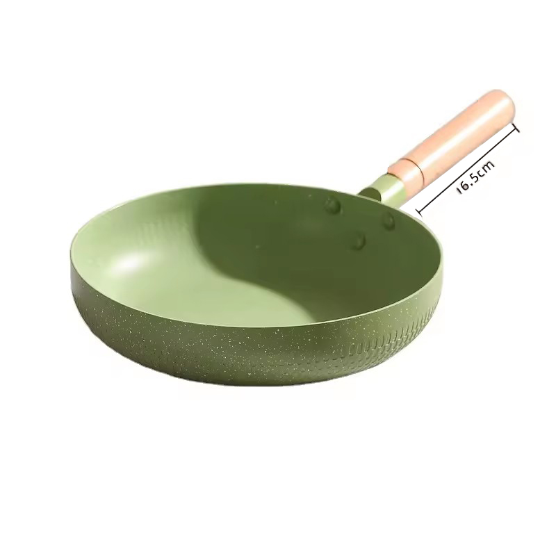 Eco Friendly Ukuran 24cm, 26cm, 28cm, 30cm logo custom non-stick fry chef aluminium