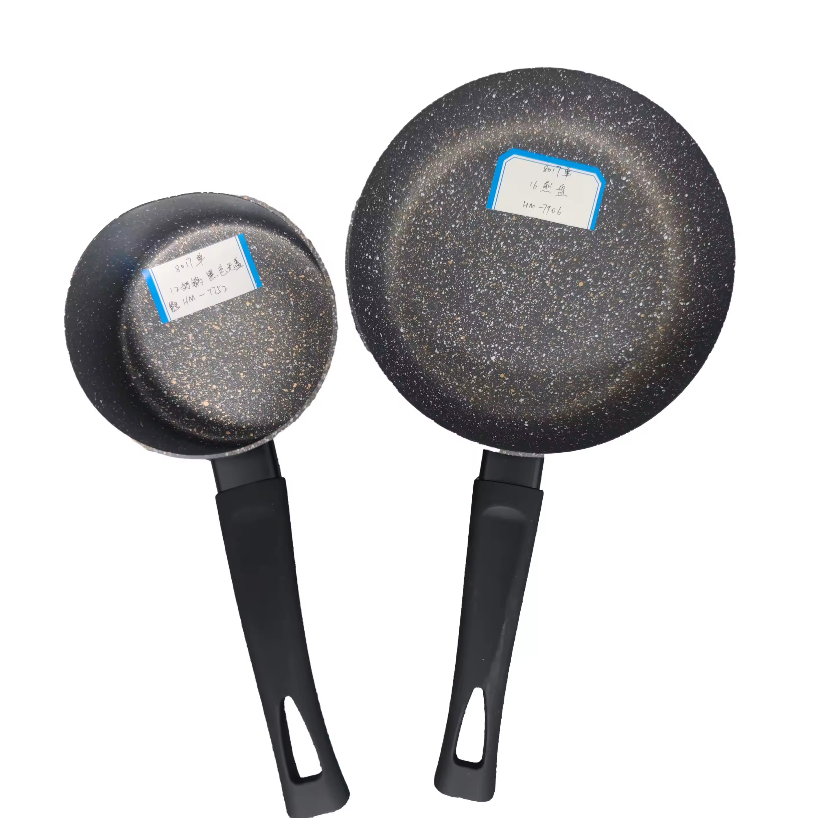 Set panci sup penggorengan granit aluminium anti lengket logo yang disesuaikan